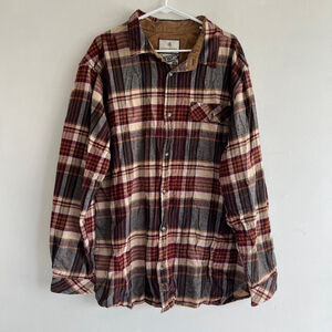 Men's Legendary Whitetails Flannel Shirt, 2XT, Gray